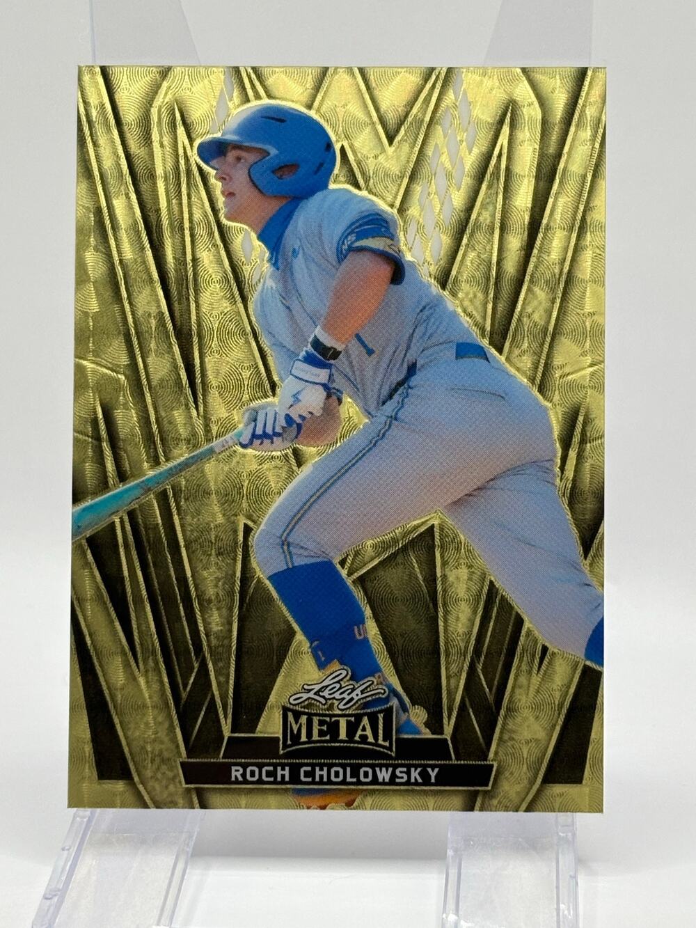 2025 Leaf Metal Baseball Roch Cholowsky Super Prismatic Gold Vinyl 1/1 White Sox